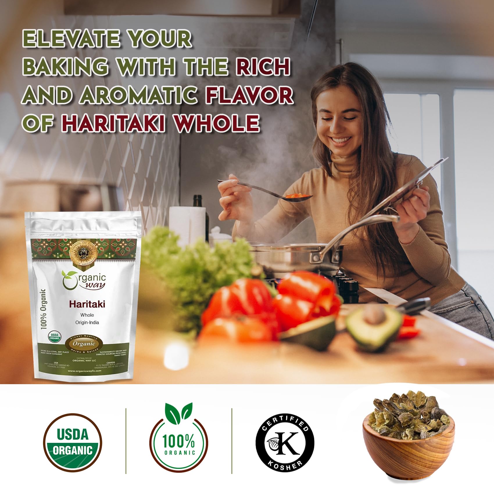 Vegan Non-GMO Gluten Free Haritaki Whole natural product
