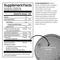 Vitamin C supplement label indicating 100mg per serving