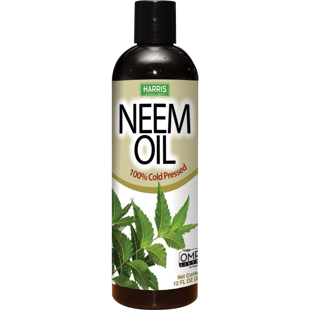 Harris Neem Oil 12oz bottle - 100% cold pressed and unrefined