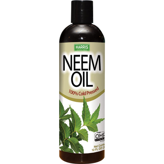 Harris Neem Oil 12oz bottle - 100% cold pressed and unrefined