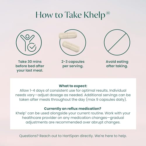 HartSpan Khelp nighttime-use—taking before bed for rest comfort.