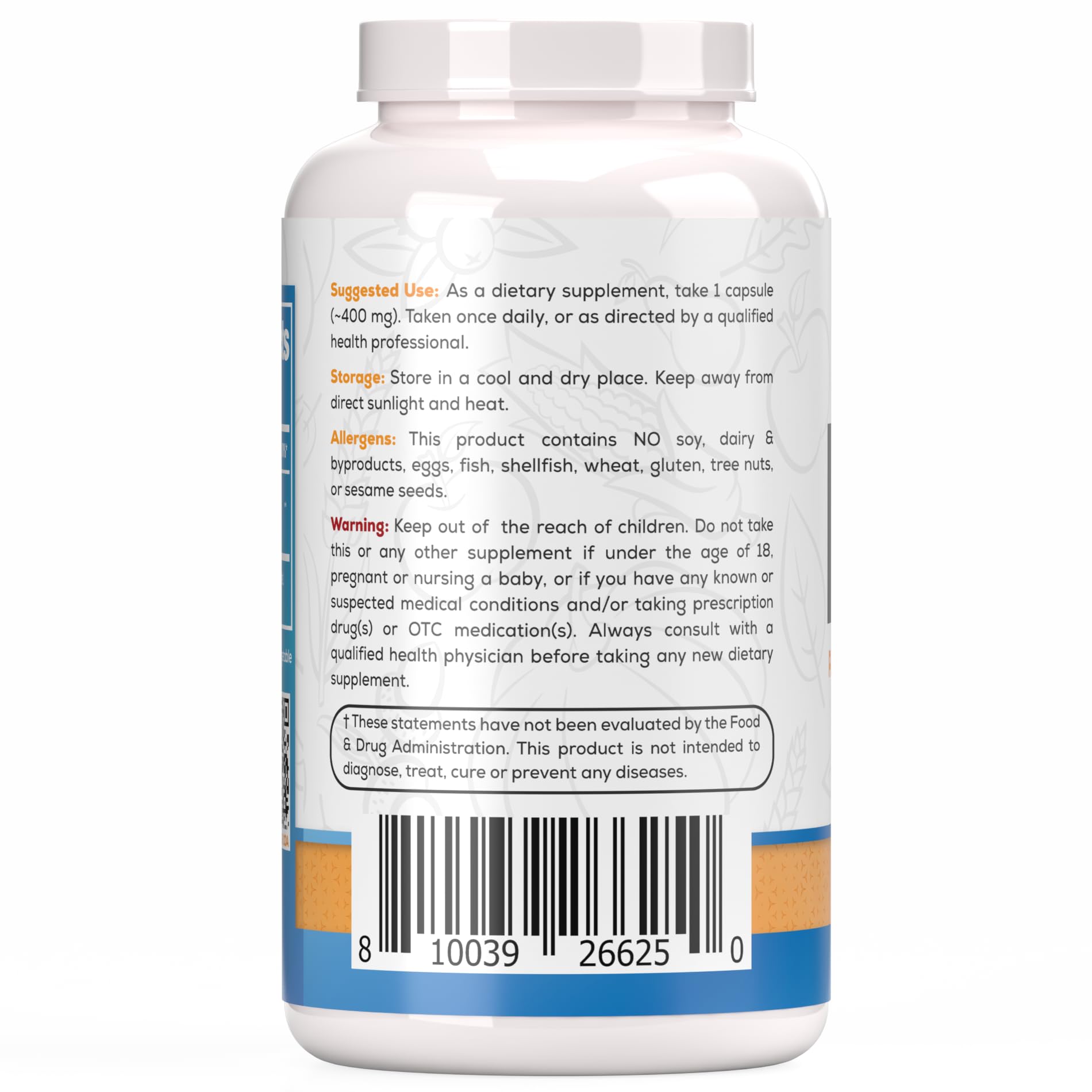 HARVEST NATURALS PEA 180-count packaging ready for long-term daily use.