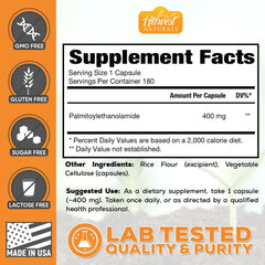HARVEST NATURALS USA-made seal on bottle signals quality you can trust.