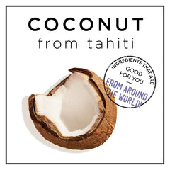 Applying HASK Coconut Oil Nourishing Deep Conditioner to damp hair.