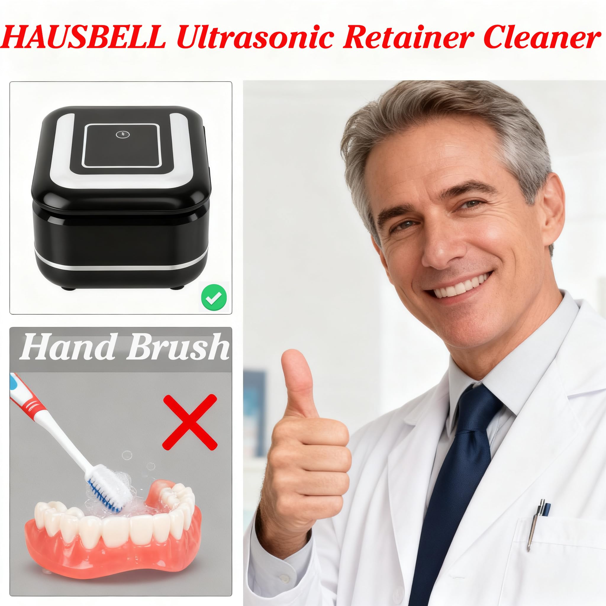 Compatible with retainers, aligners, night guards and mouthguards