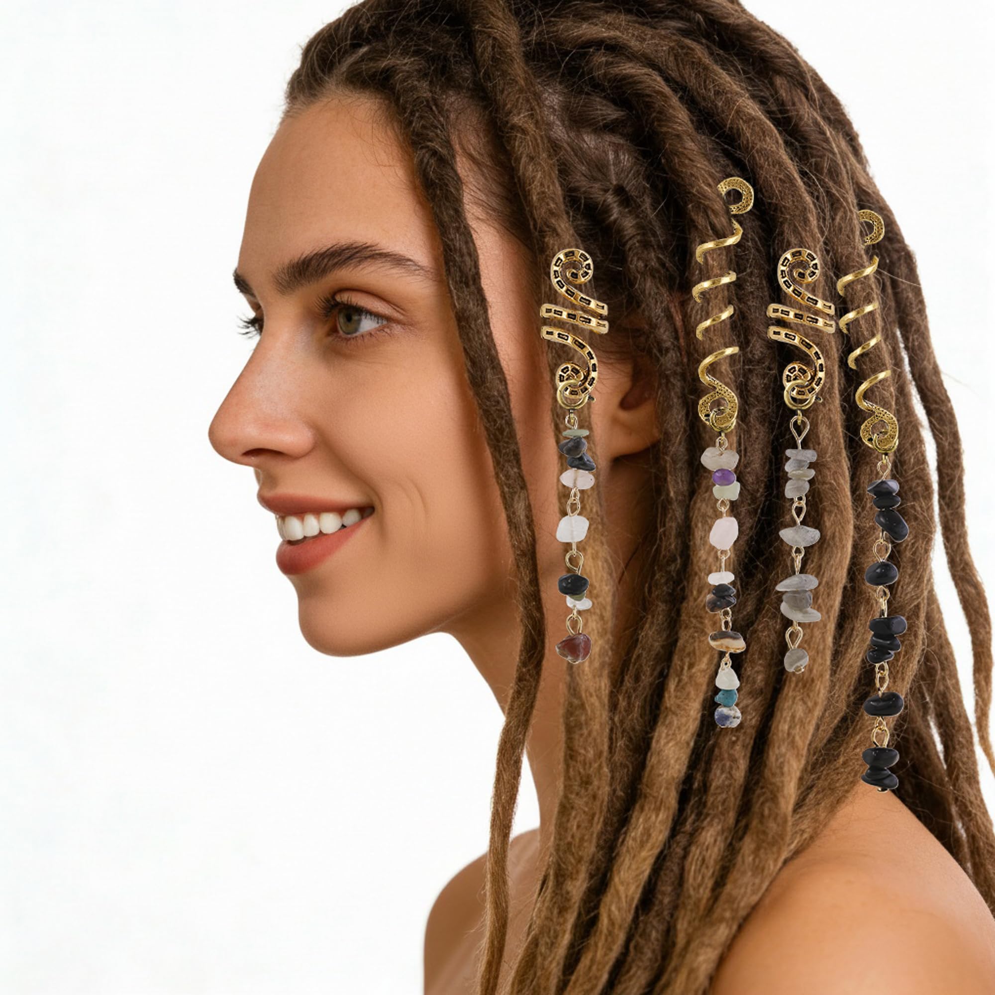 HausHr dreadlock braid accessory combo enabling easy, secure adornment.
