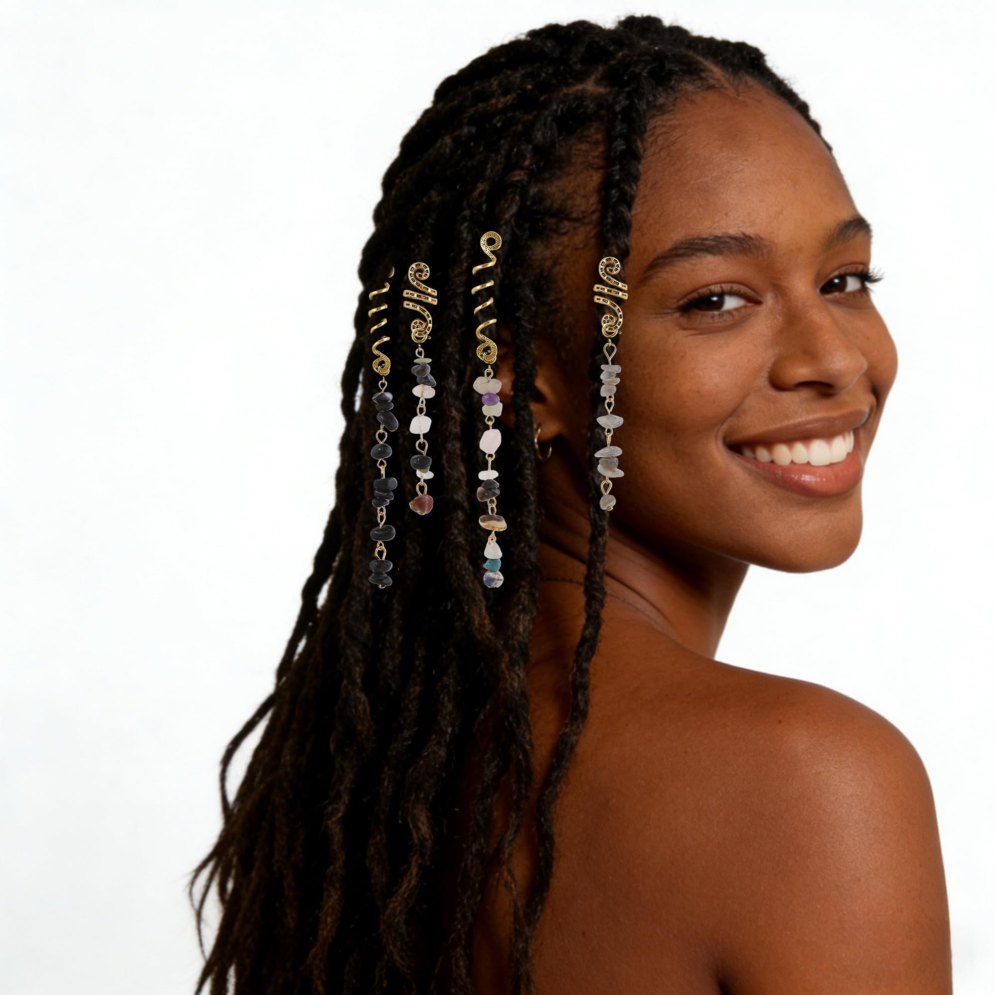 HausHr modular hair jewelry 12-piece set ready for mix and match looks.