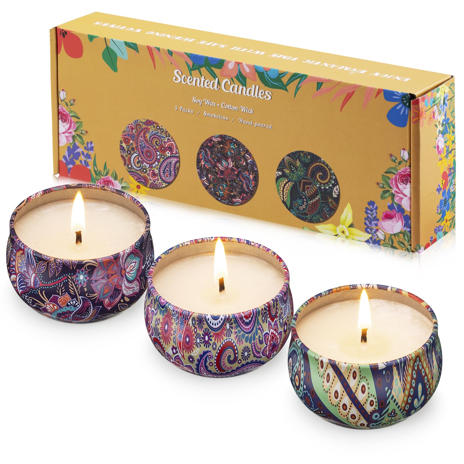 Hausware front packaging tins showing festive holiday gift design and easy gifting