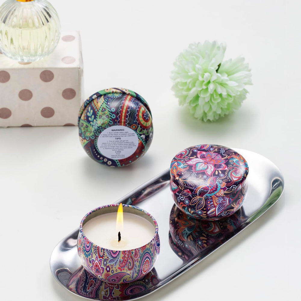 Hausware three tins arranged to show scent variety and thoughtful gift presentation