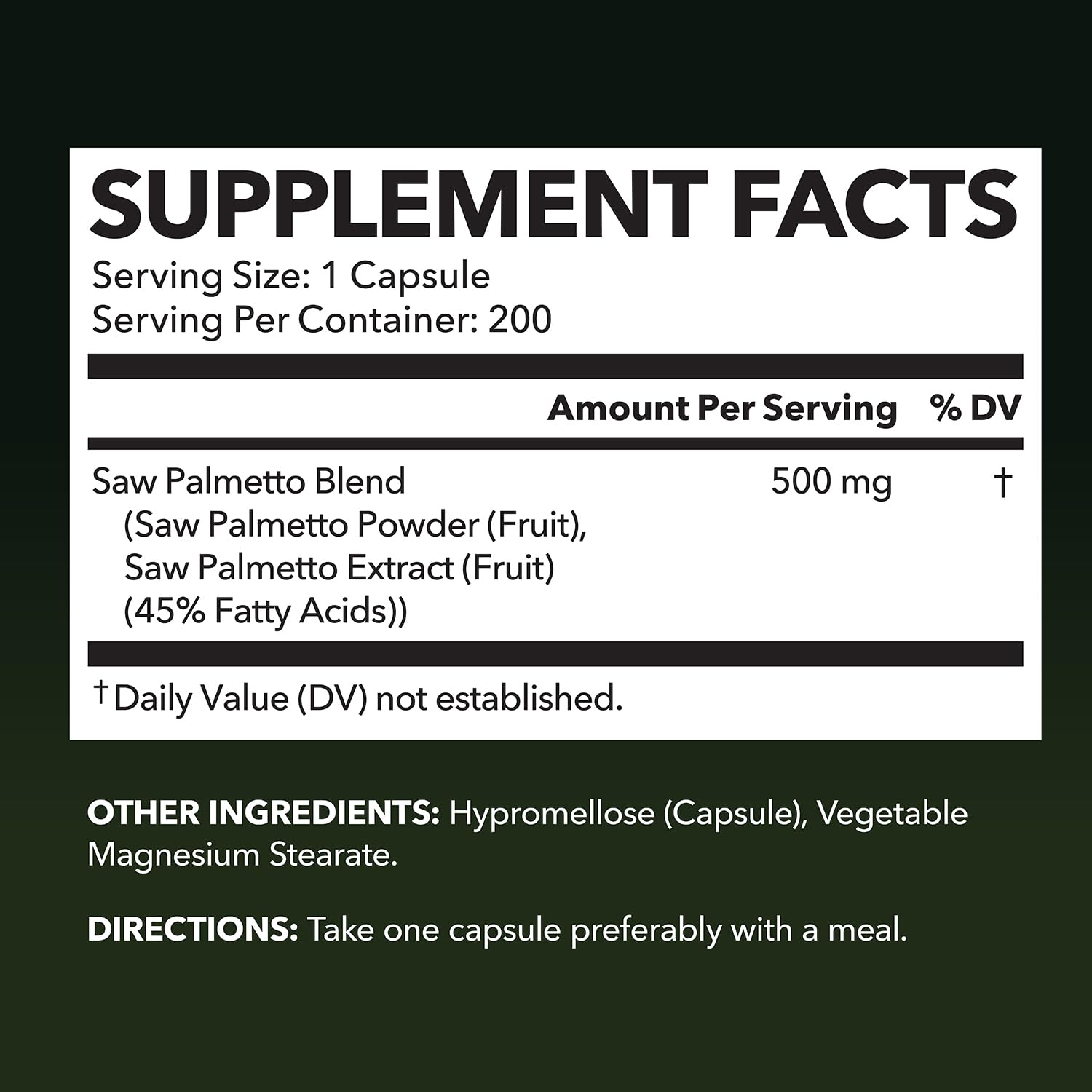 HAVASU NUTRITION Saw Palmetto capsules close-up showing texture.