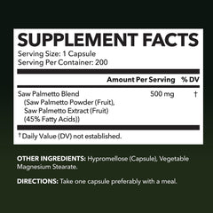 HAVASU NUTRITION Saw Palmetto capsules close-up showing texture.