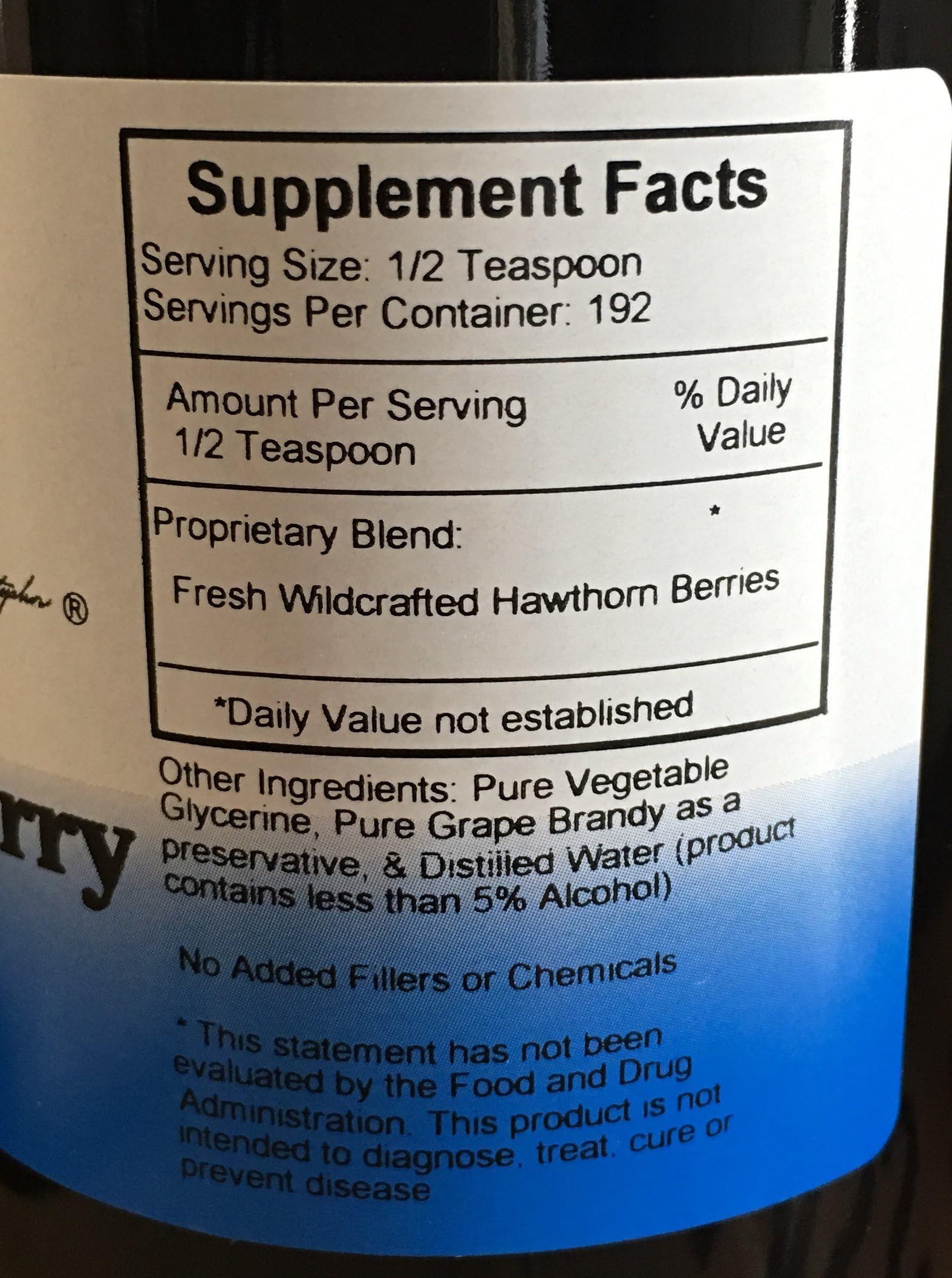 Hawthorn berries and other natural ingredients used in the syrup