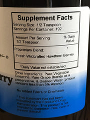 Hawthorn berries and other natural ingredients used in the syrup