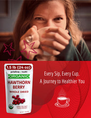 European wildcrafted hawthorn berries for heart health