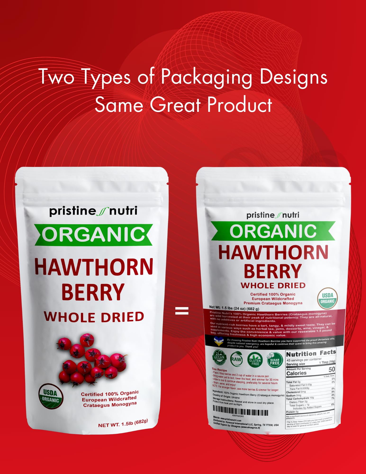 Dried hawthorn berries used in teas, jams, and desserts