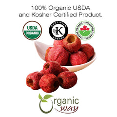 Resealable pouch containing hawthorn berries