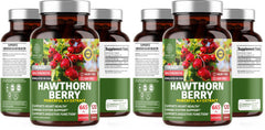 N1N Premium Hawthorn Berry Capsules bottle front view