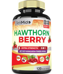Nutrition facts label for Hawthorn Berry Extract Capsules