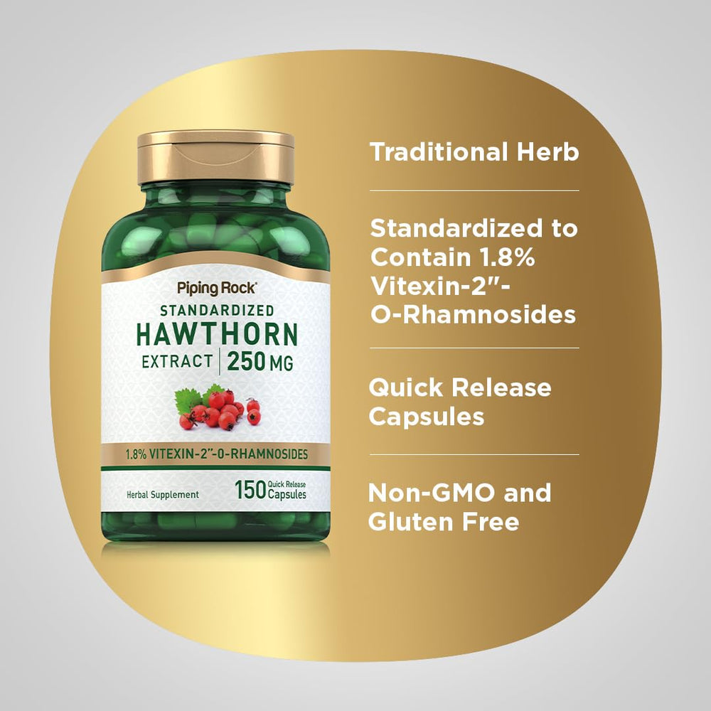 Label of Hawthorn Berry extract on bottle