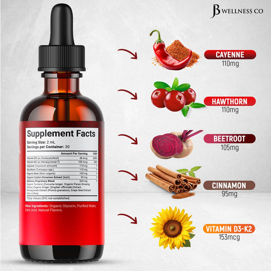 Hawthorn Berry extract with turmeric blend bottle