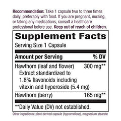 Bottle and packaging for Hawthorn standardized extract capsules