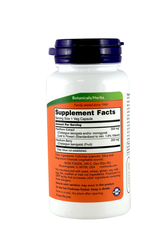 Hawthorn leaves, flowers and berries used in the supplement for cardiovascular support