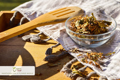 Packaging label showing USDA and Kosher certification for hawthorn tea