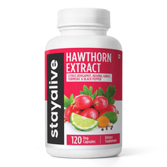 STAY ALIVE Hawthorn Berry Capsules bottle front view