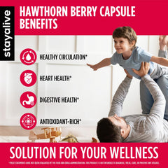 Hawthorn Berry Capsules bottle label with product name