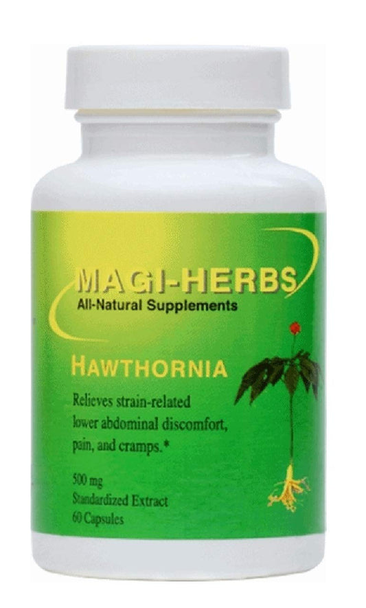 Hawthornia 60 capsules bottle label