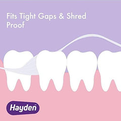 Dentist-approved label for Hayden Enamel Care Floss