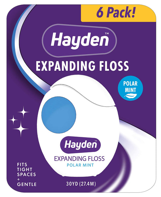 Hayden Expanding Dental Floss Polar Mint packaging
