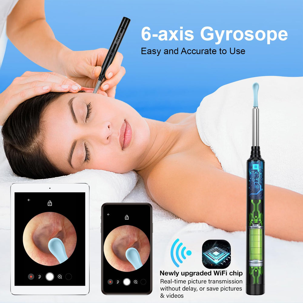 Hayiue WiFi ear scope works with most Android and iOS devices.