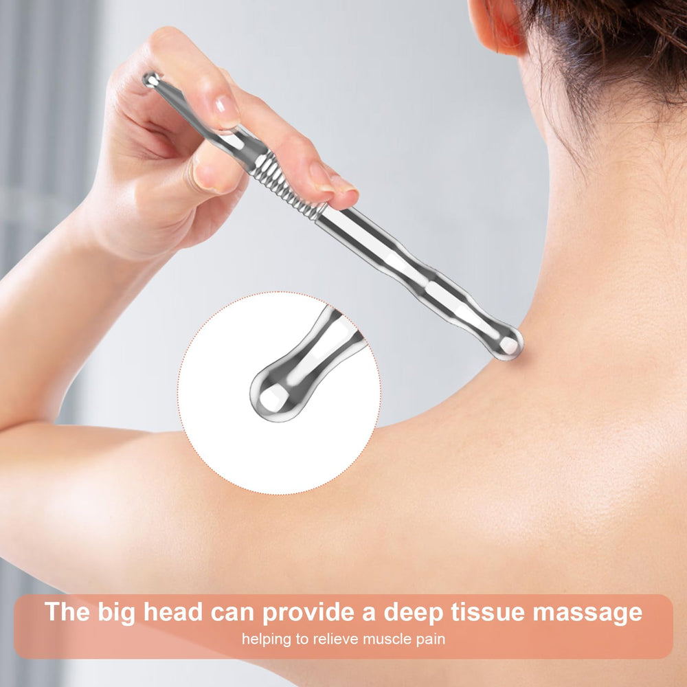 Full-body self-massage tool for neck, shoulders, back