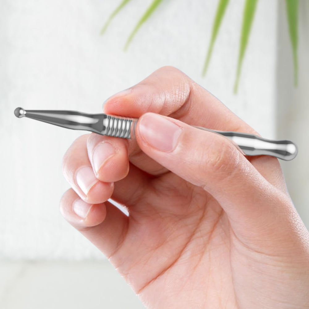 Acupuncture pen and gua sha tool set together for massage and relief
