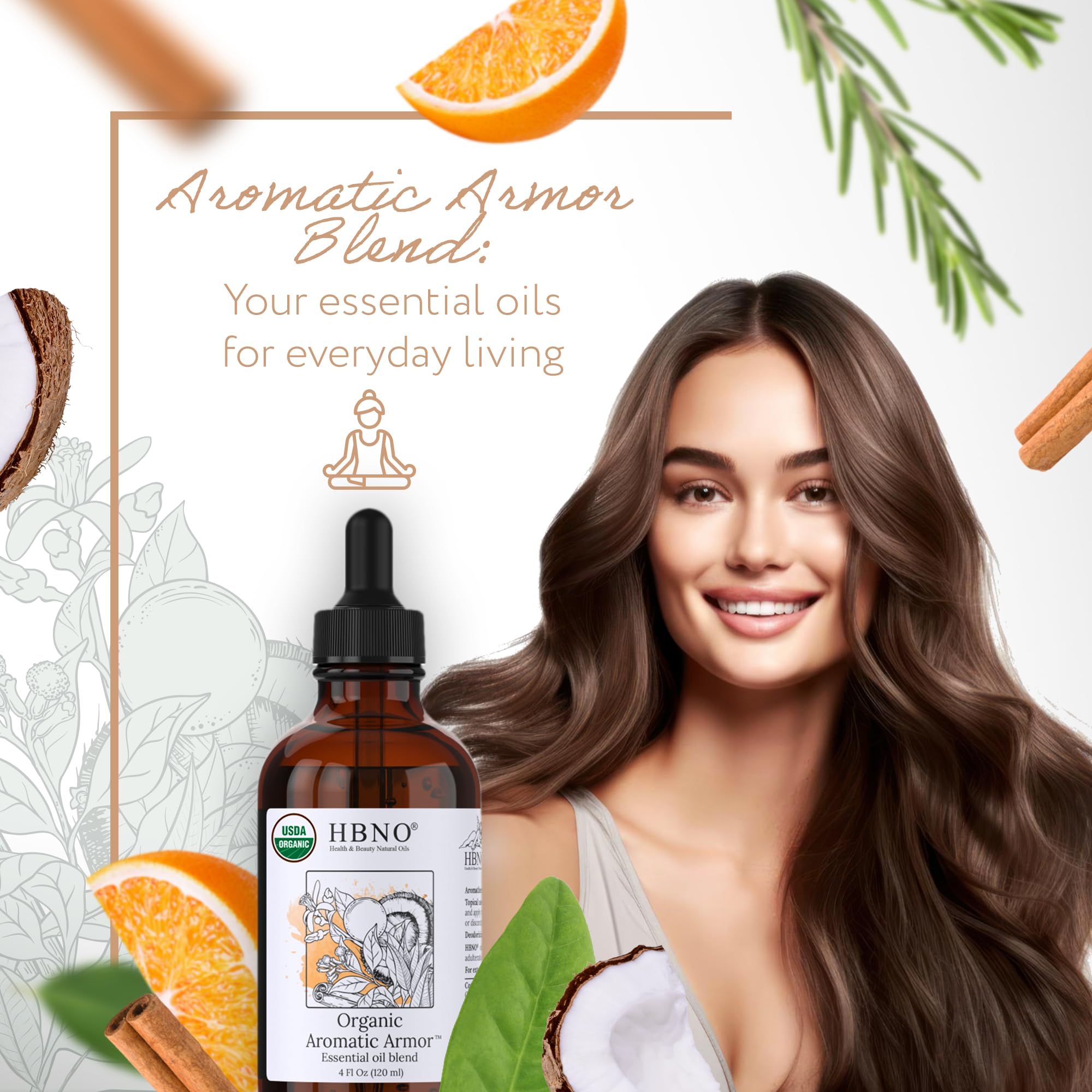 HBNO Aromatic Armor Blend used in diffuser and cleaning DIY projects
