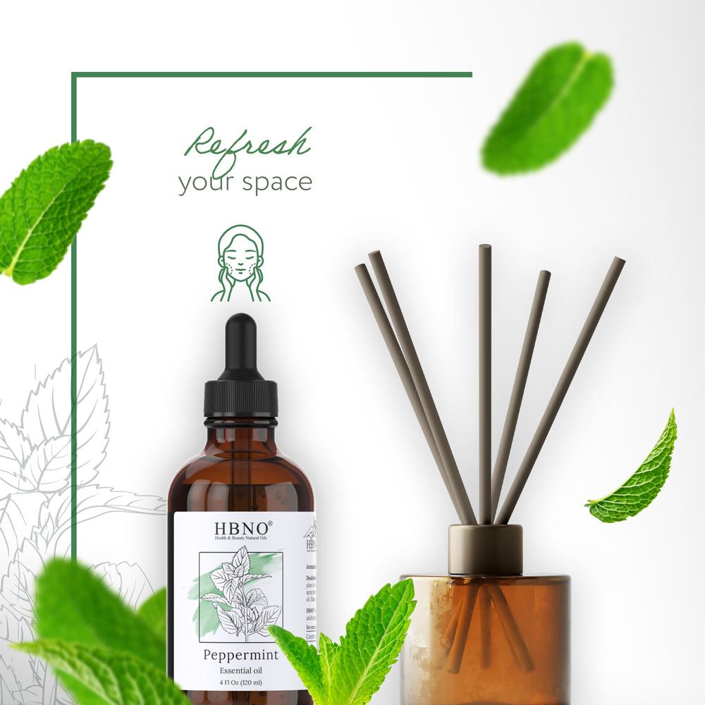 HBNO Peppermint Essential Oil for hair, skin and scalp care