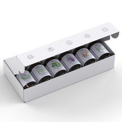 HBNO essential oils gift set packaging highlighting premium quality.