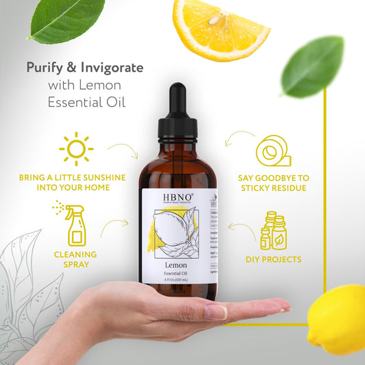 Amber glass bottle with dropper for HBNO lemon oil