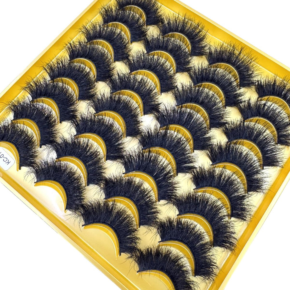 HBZGTLAD lightweight flexible-band lashes blend comfortably with natural eye shape.