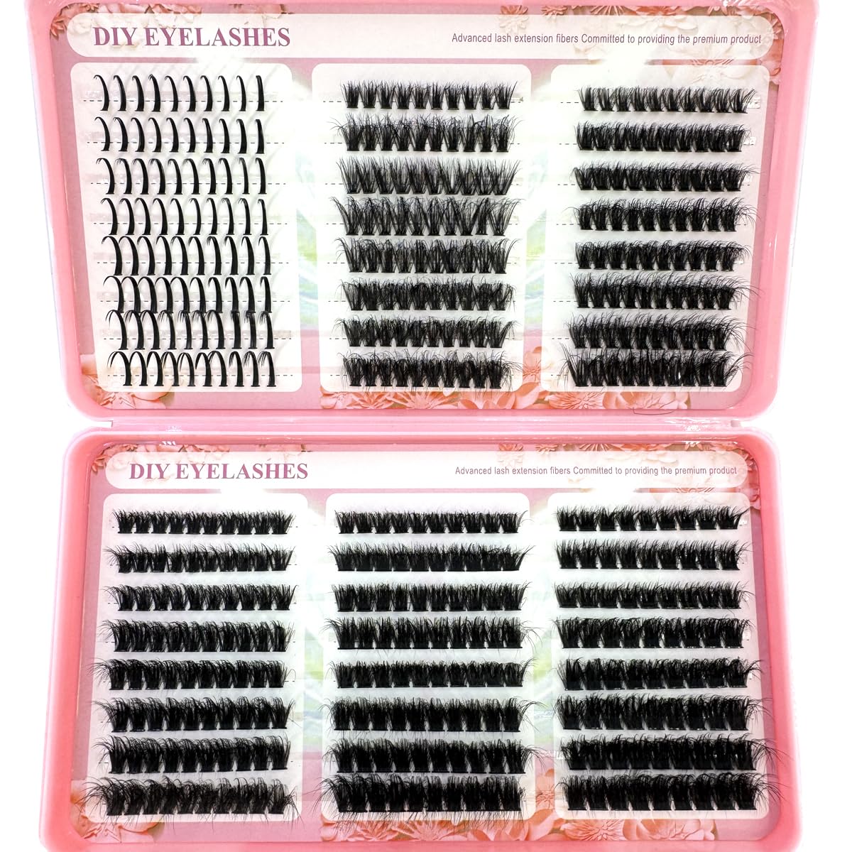 HBZGTLAD spikes lashes and bottom lashes mix clusters for dramatic daily volume.