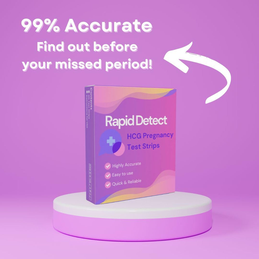 Pregnancy test result showing two lines