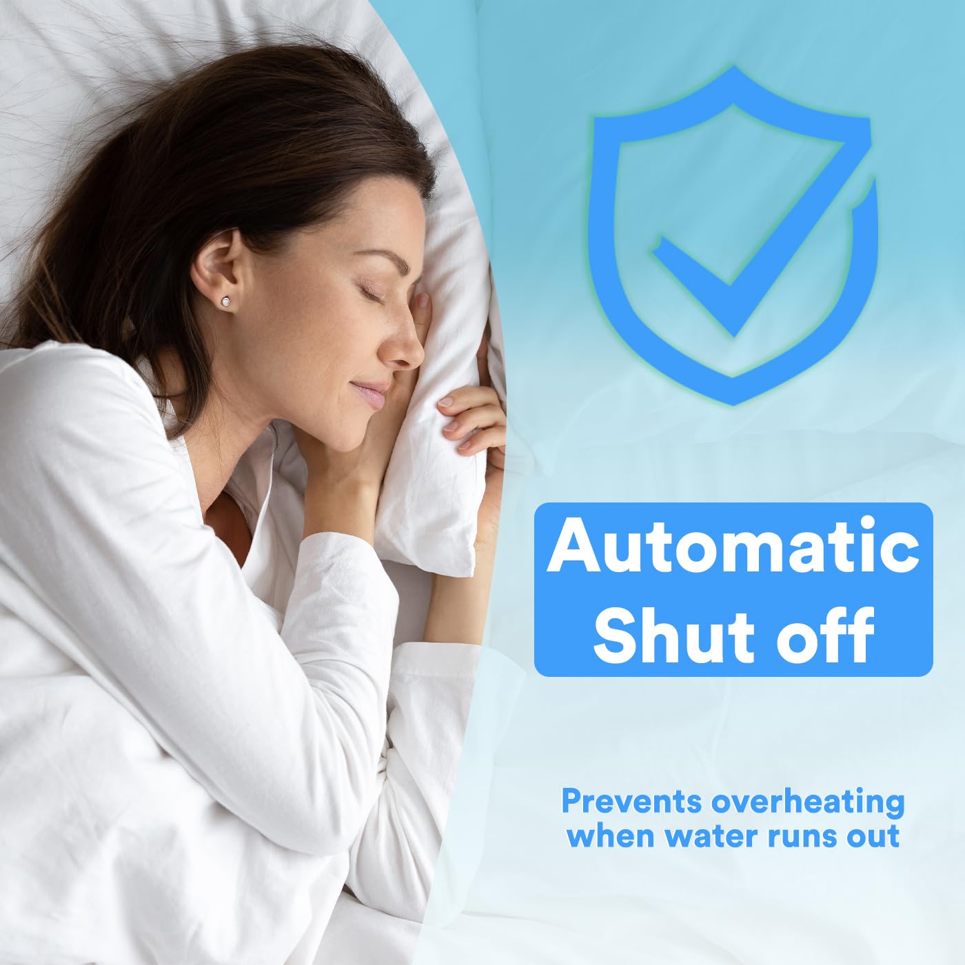 HDE diffuser white color complements decor while releasing calming fragrance