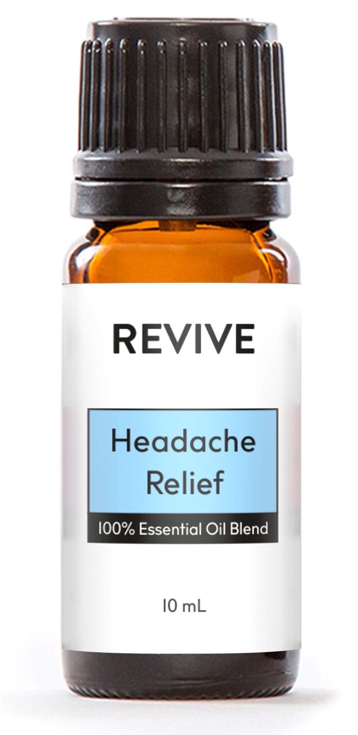 Headache Relief Essential Oil Blend bottle with Revive label