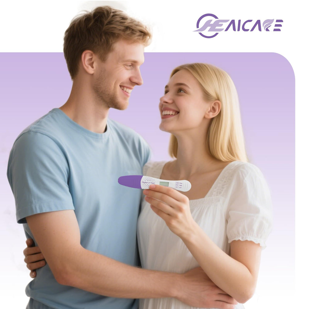 Hero shot of HealCare 3-pack ovulation test kit