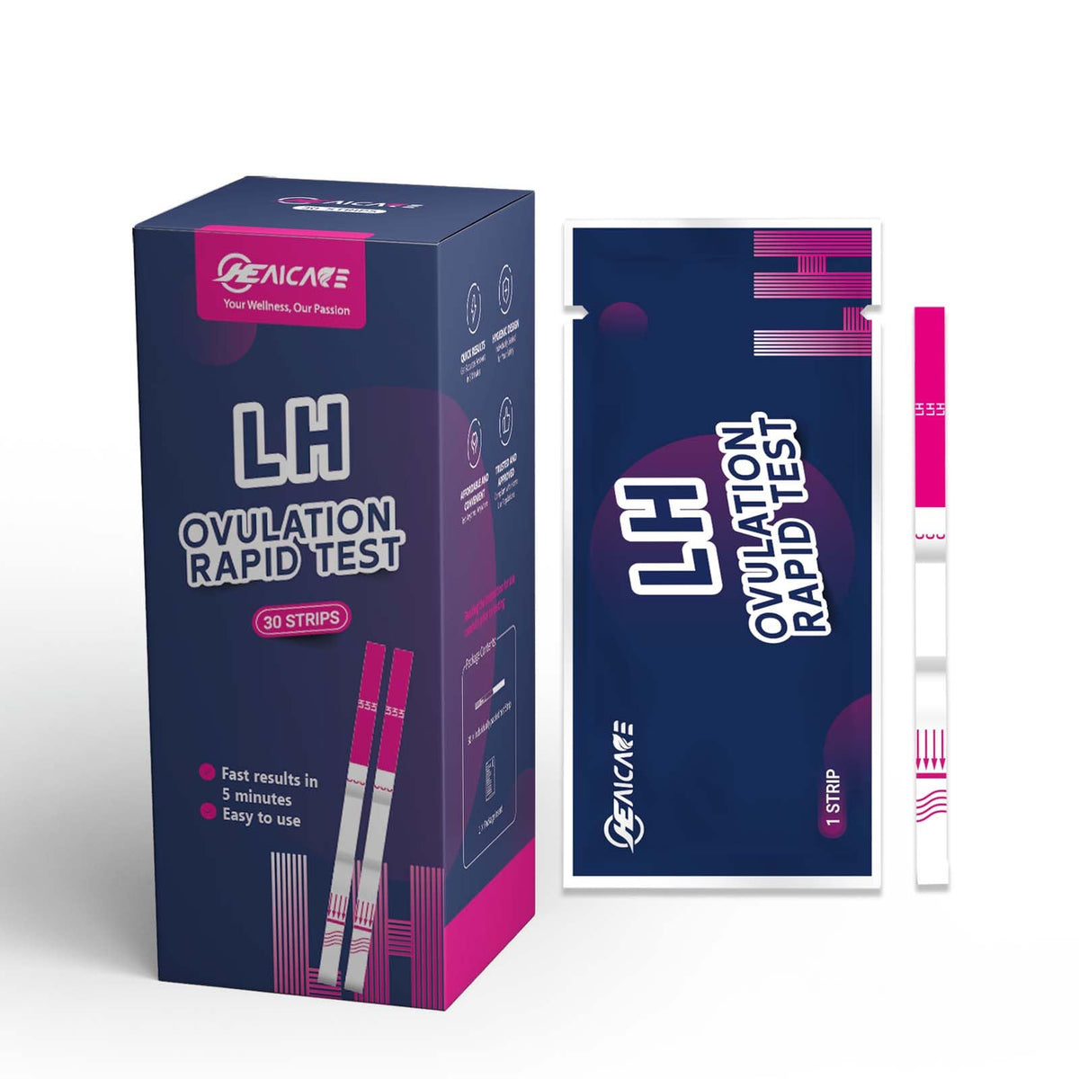 HealCare LH Ovulation Test Strips packaging