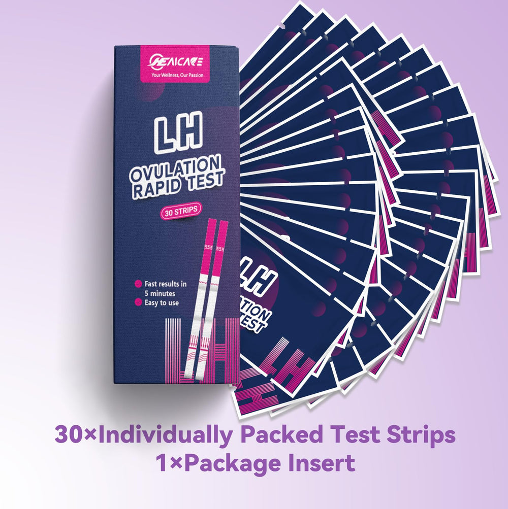 Layout of 30-test fertility monitor kit