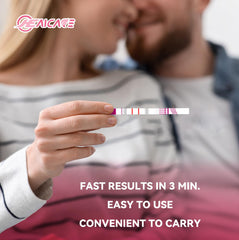 Easy-to-read result window on HealCare pregnancy test