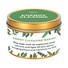 Healer's Garden sage candle wax pour shows clean, even burn for a calming ritual.