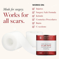 HealFast silicone scar sheets on-scar shows discreet coverage for everyday wear.